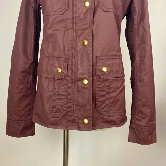J. Crew Women’s The Downtown Field Jacket Maroon XS - Picture 4 of 15